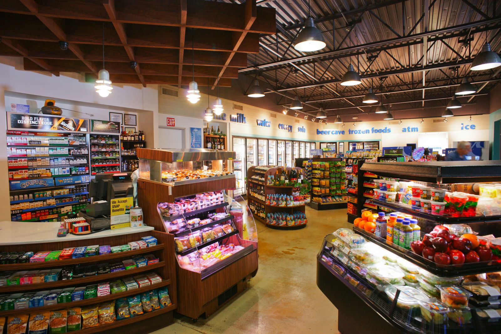 The interior of the Aloha Island Mart Kahala.